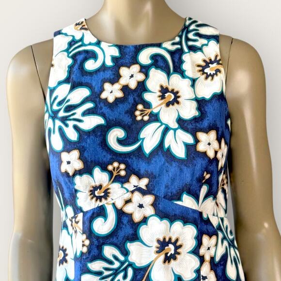 Hilo Hattie Vintage Hawaiian Original USA Sheath Dress Sleeveless Size 12 Floral - Picture 4 of 16